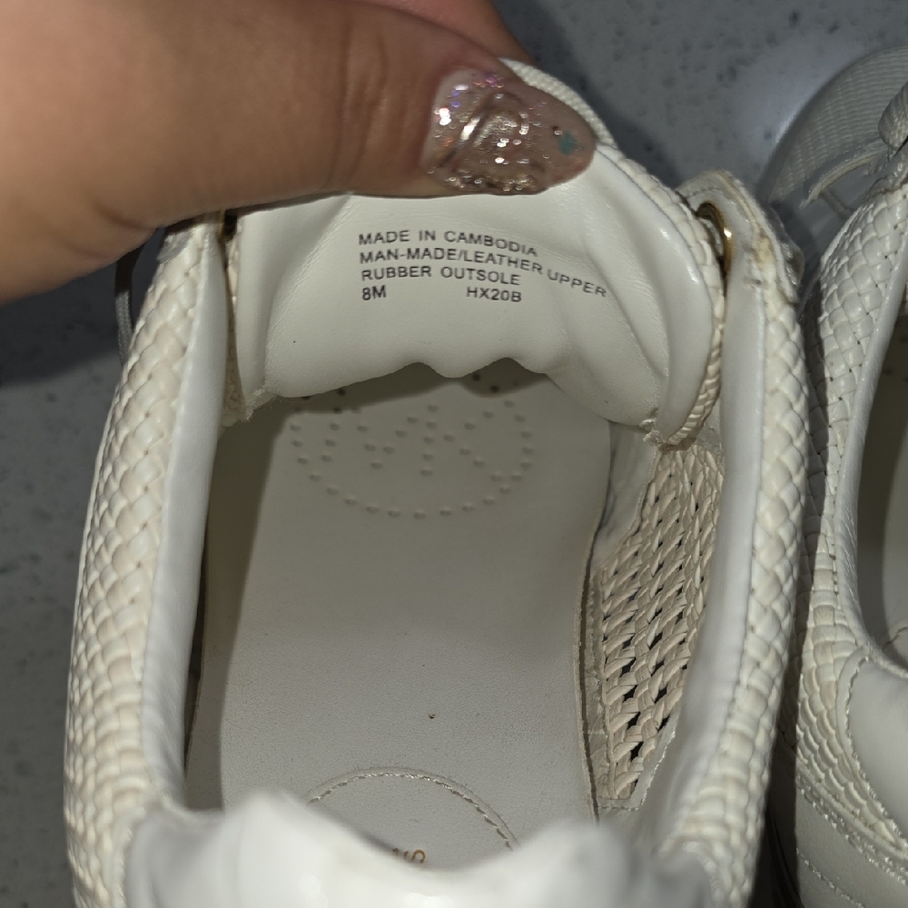 Michael Kors Cream and Gold Textured SneakersMichael Kors Woven Sneakers Size 8 - Picture 10 of 12